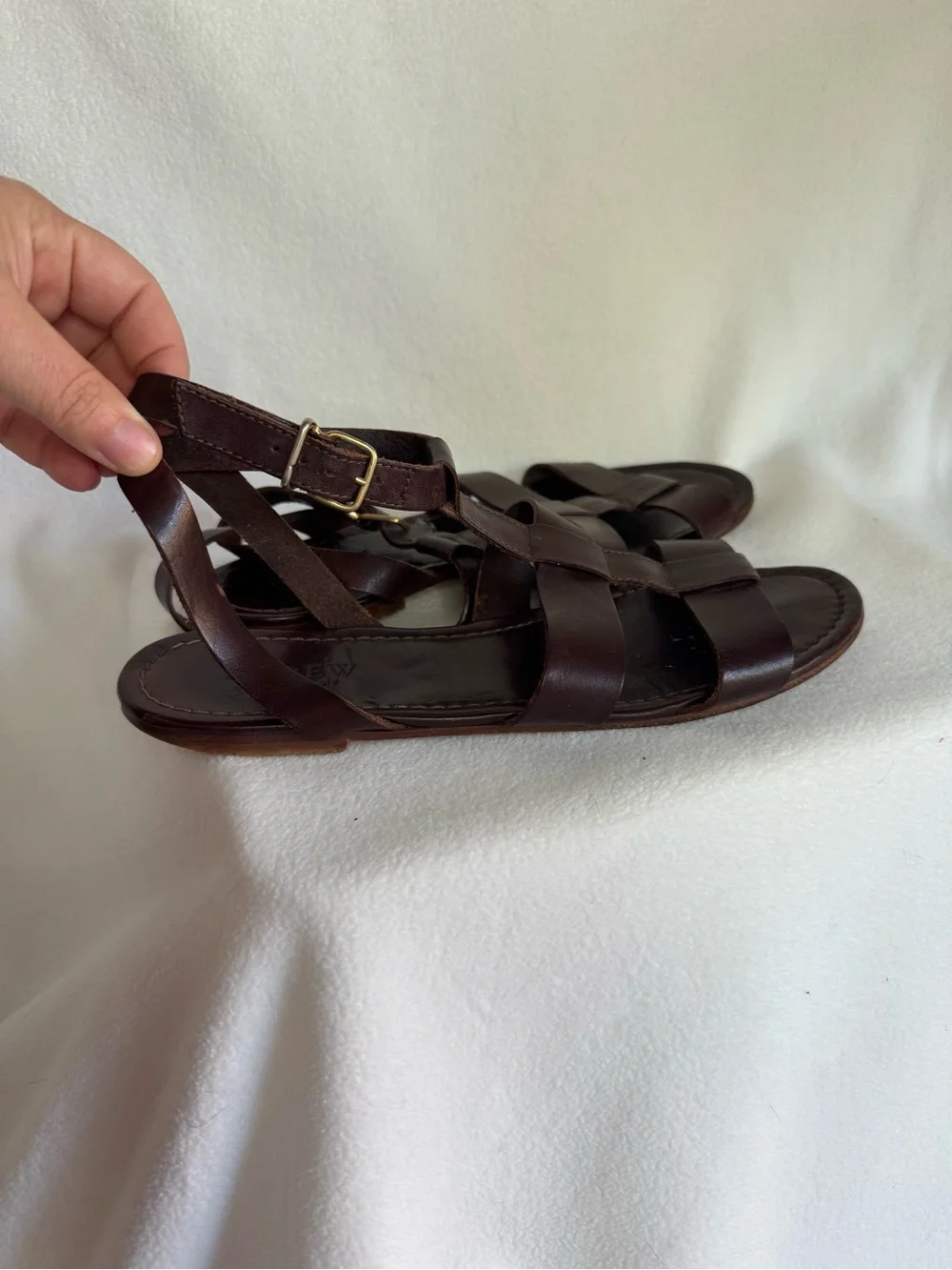 J.Crew Made in Italy Leather Gladiator Sandals Size 8.5